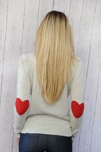 Heart Elbow Patch Sweater I MEDIUM - Follow me!