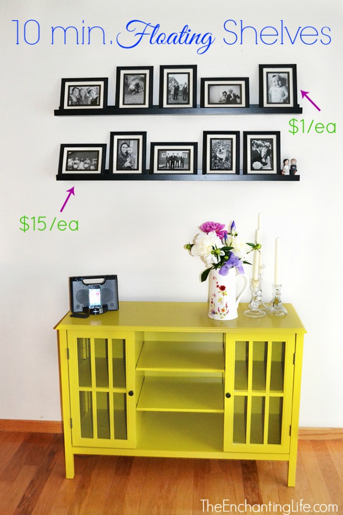 Easy and Affordable Floating Shelves Tutorial