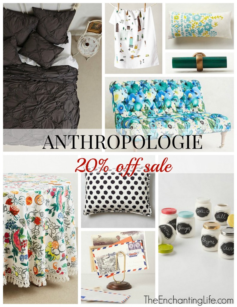 anthropologie home sale