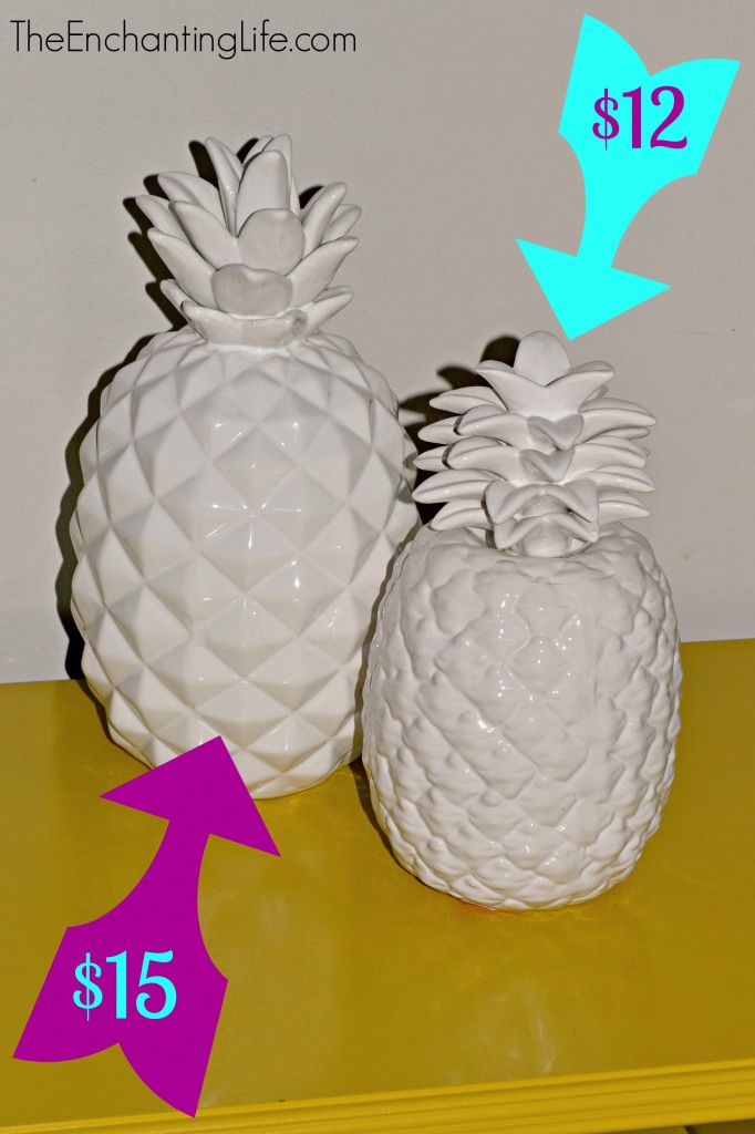 Fun and Affordable Pineapple Home Decor Items on TheEnchantingLife.com