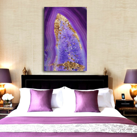 purple geote painting